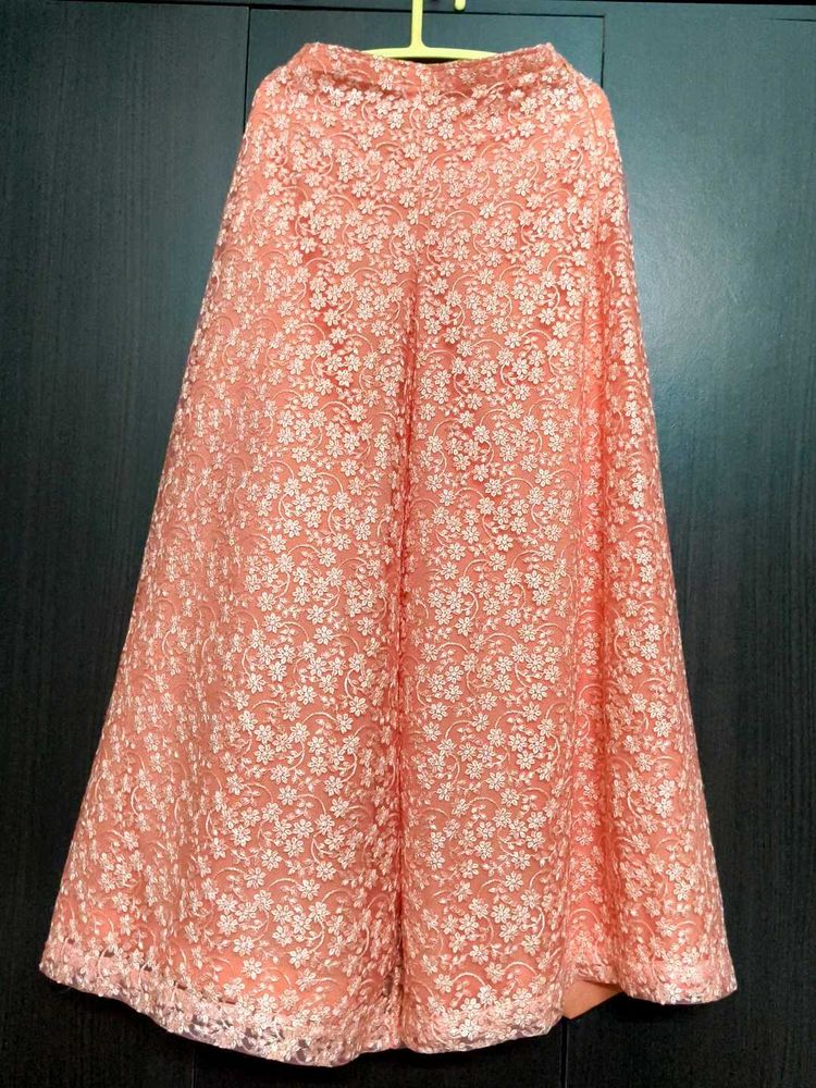 Flared Peach Palazzo