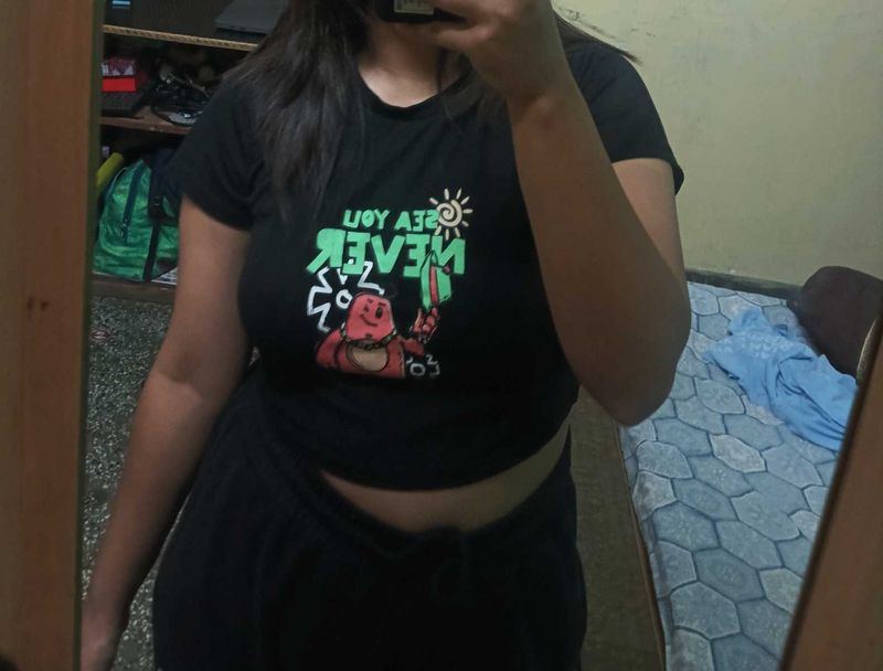 Black Crop Top