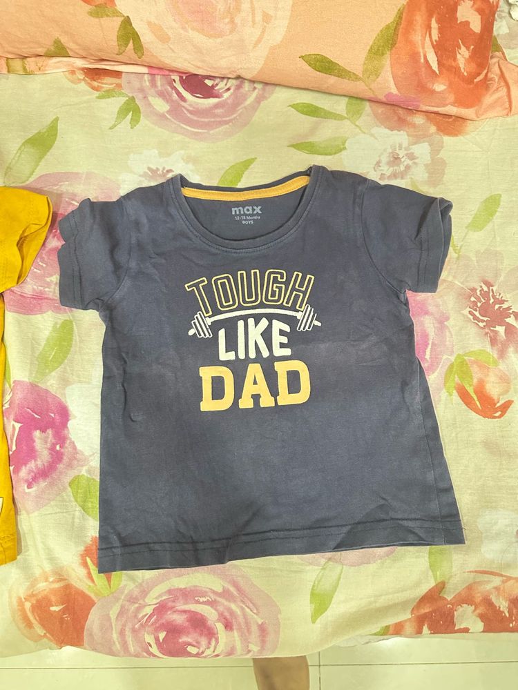 max tshirts 12-18 month set of 6