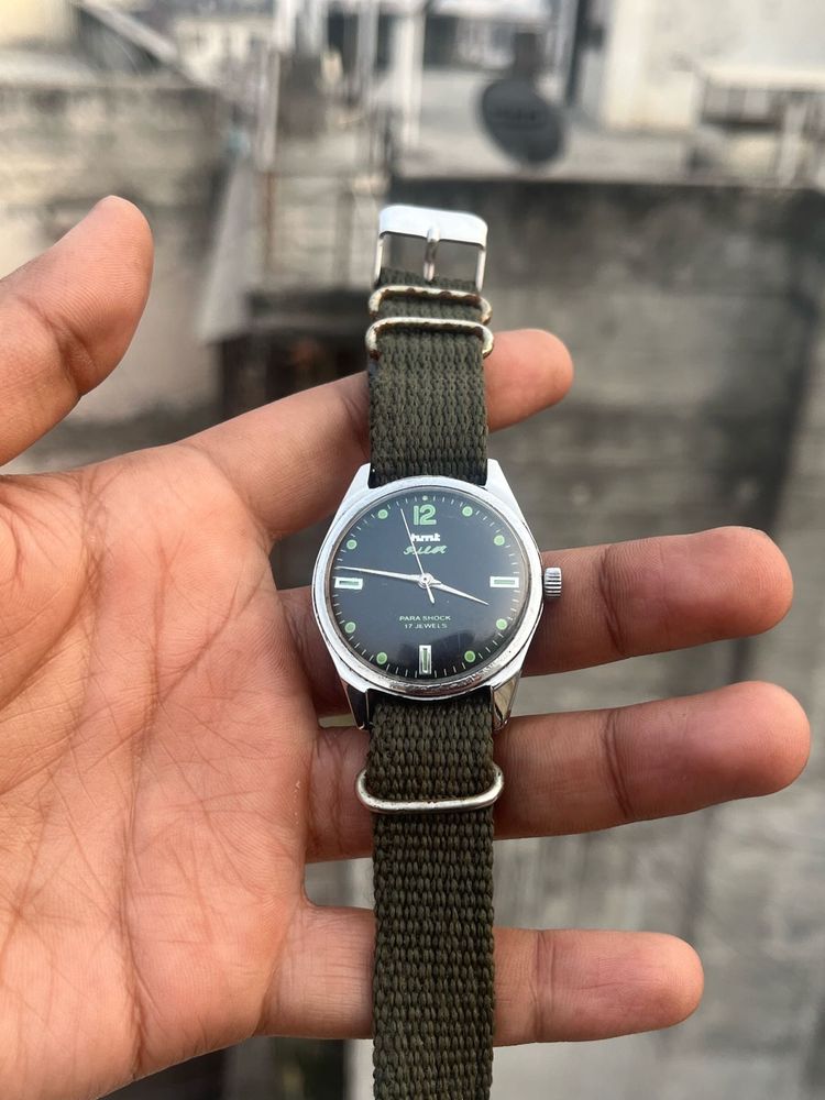 Vintage HMT Pilot Watch with nato strap