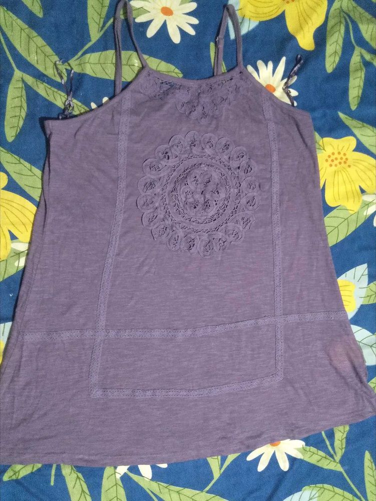 Embroidered Tank Top
