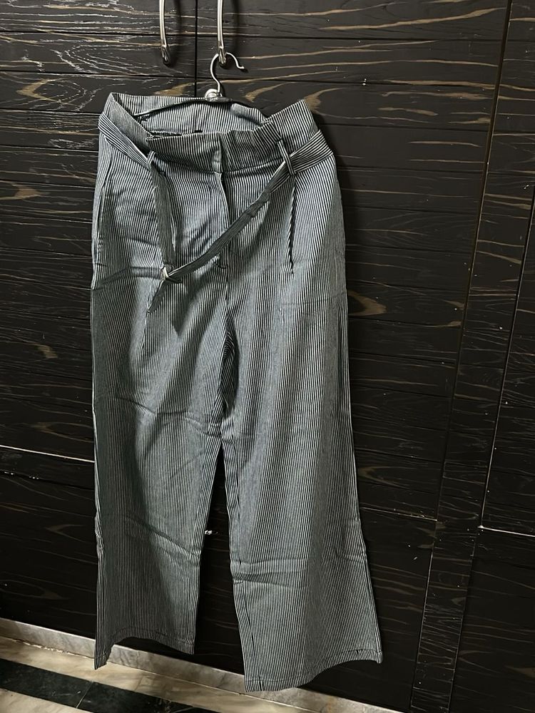 Stripped White N Black Tousers