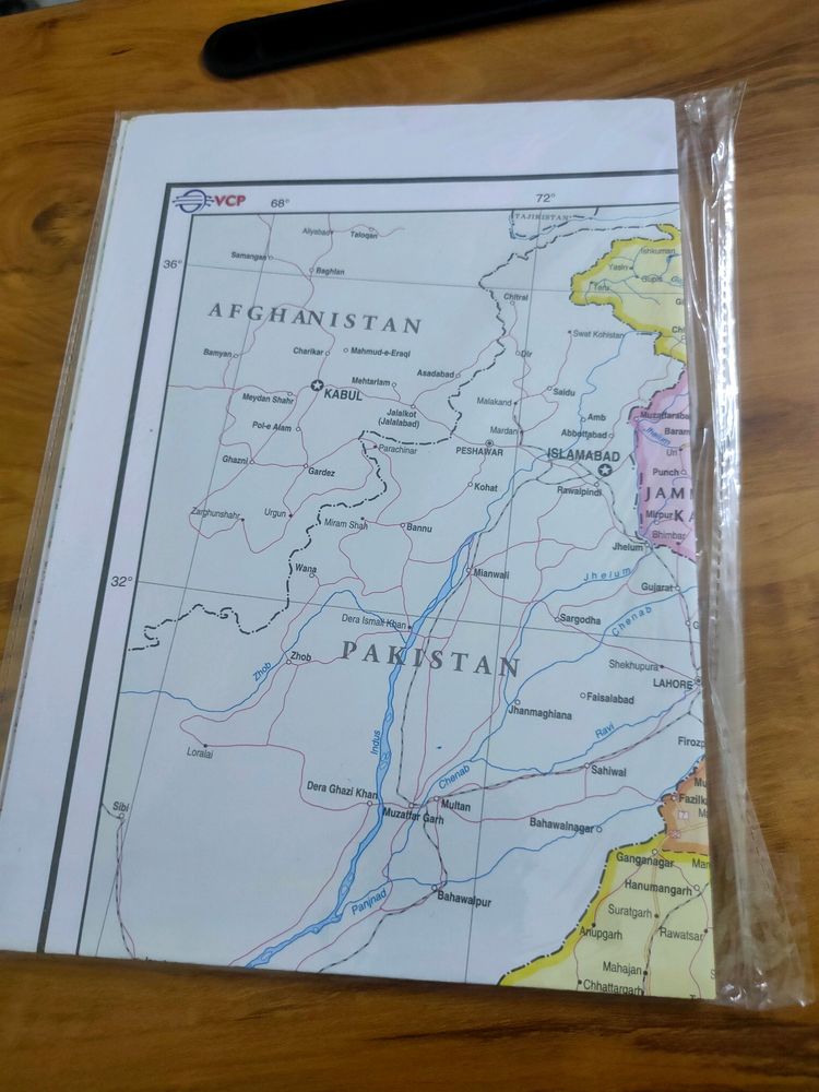 India Political Map ,Scale:1:4300,000