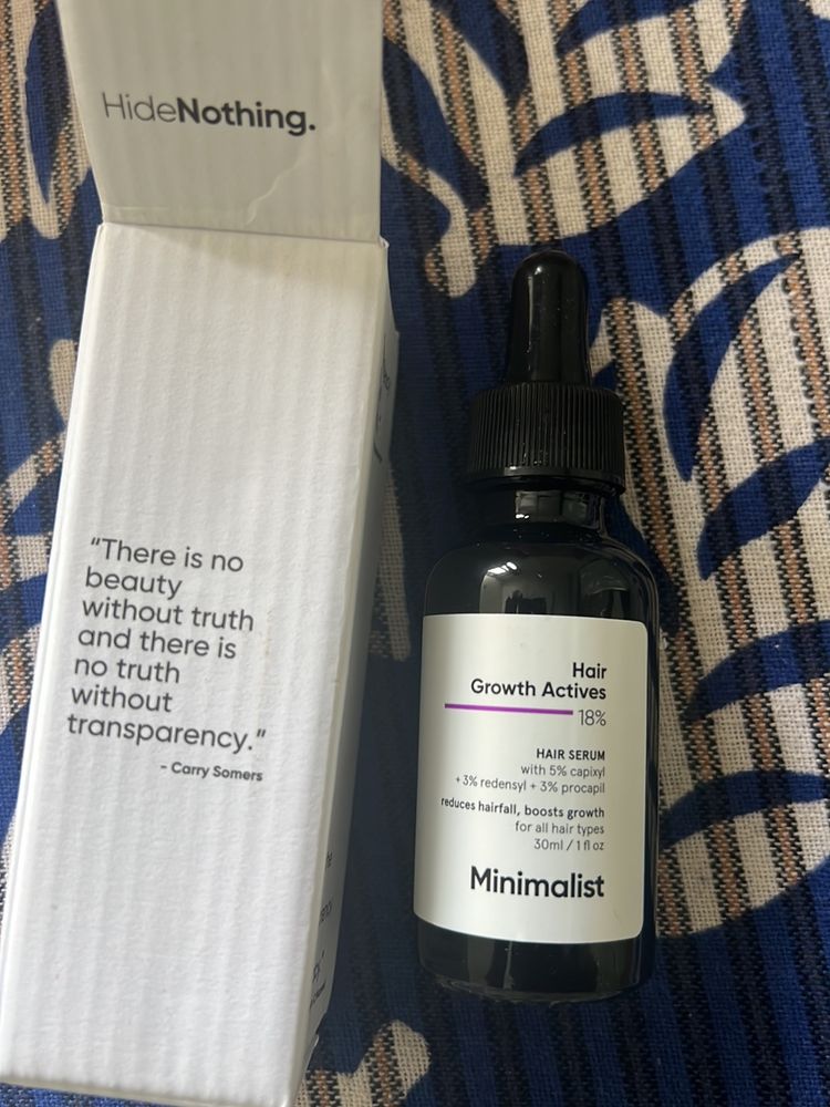 Minimalist Hair Growth Actives