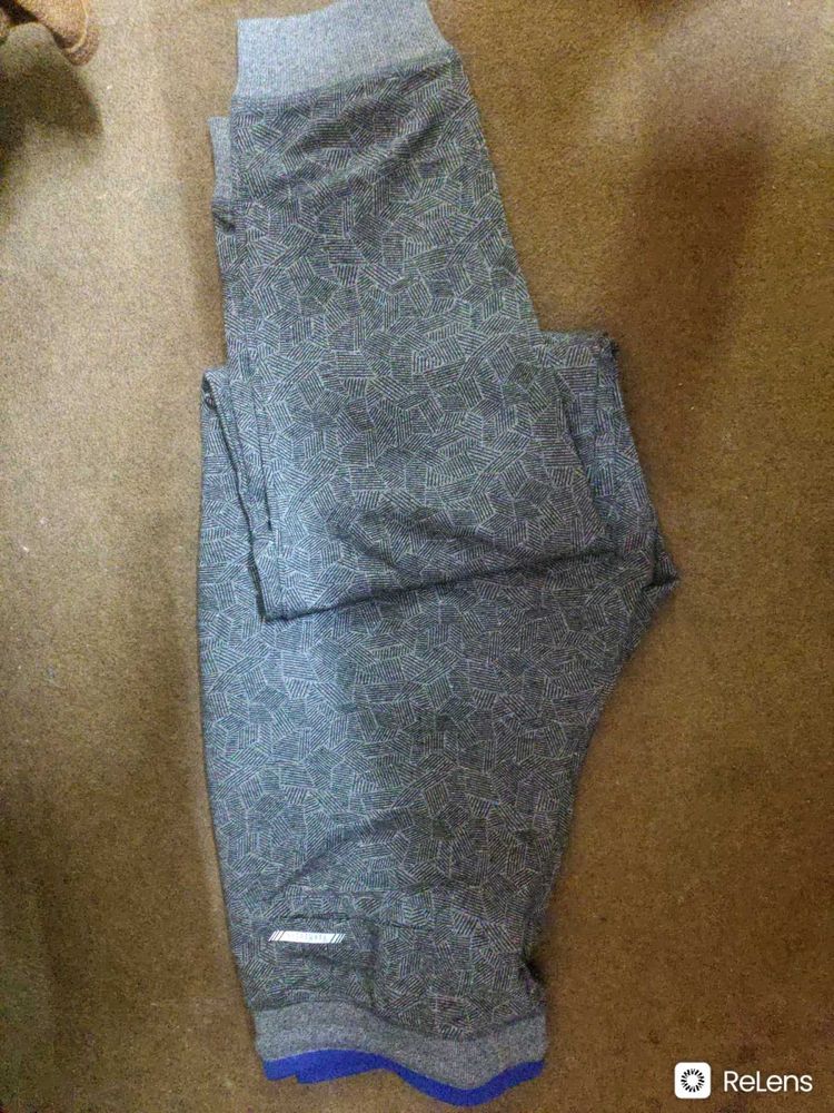Gray Patterned Joggers