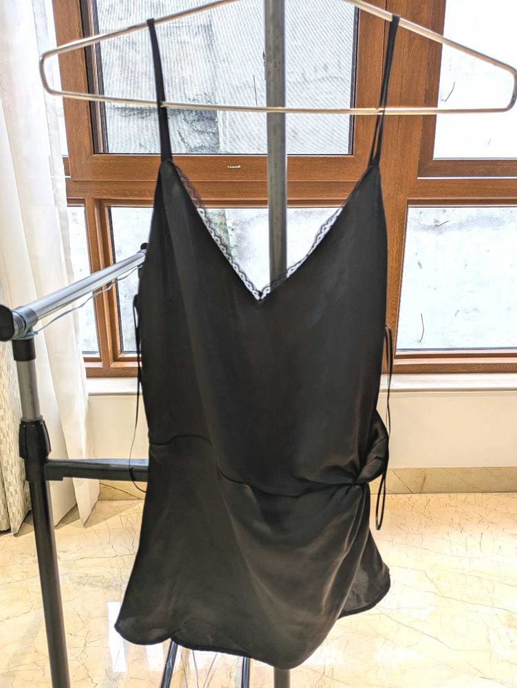 ZARA Black Cami Top in Small