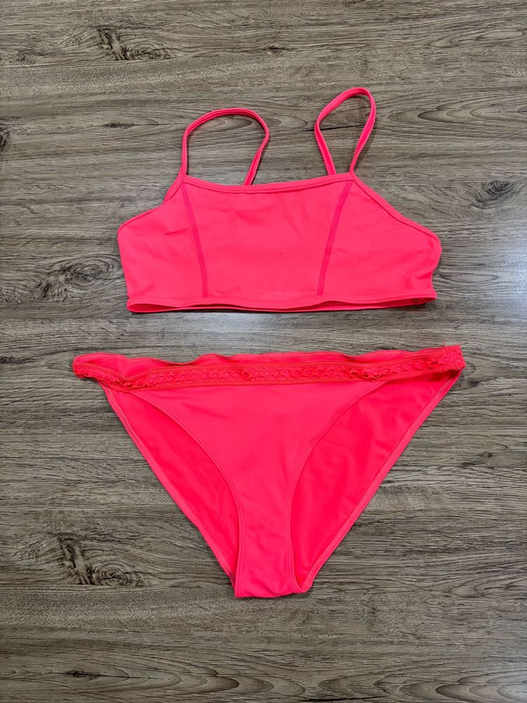 Neon Pink Bikini Top