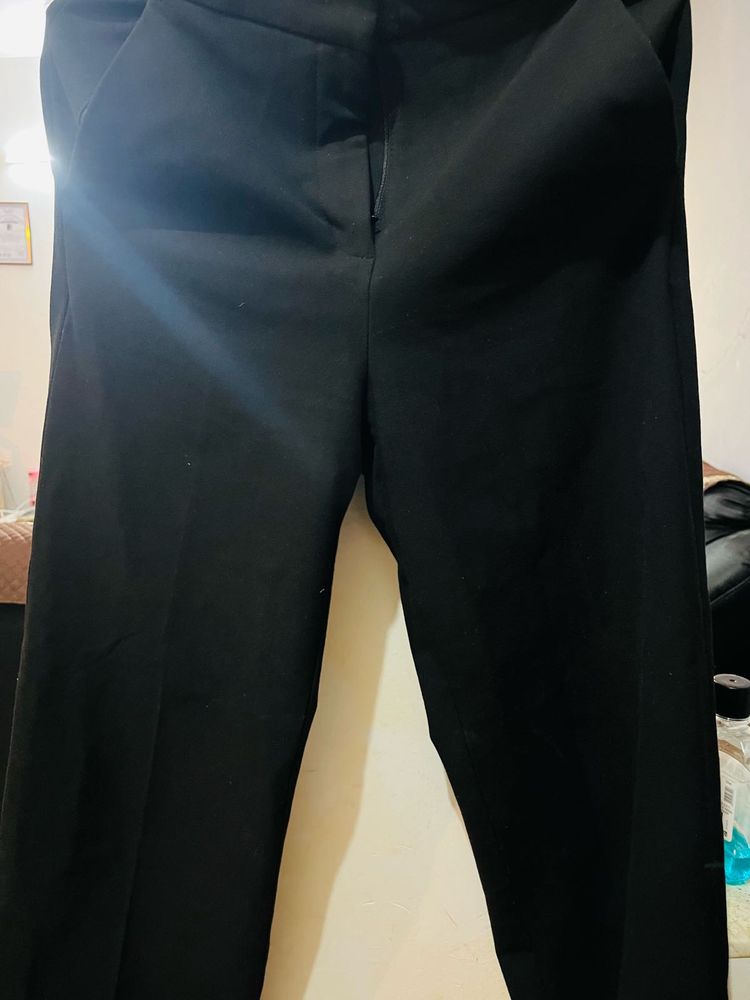 Black Formal Straight Pants