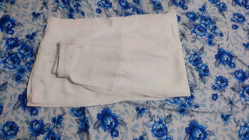 White Cotton Palazzo
