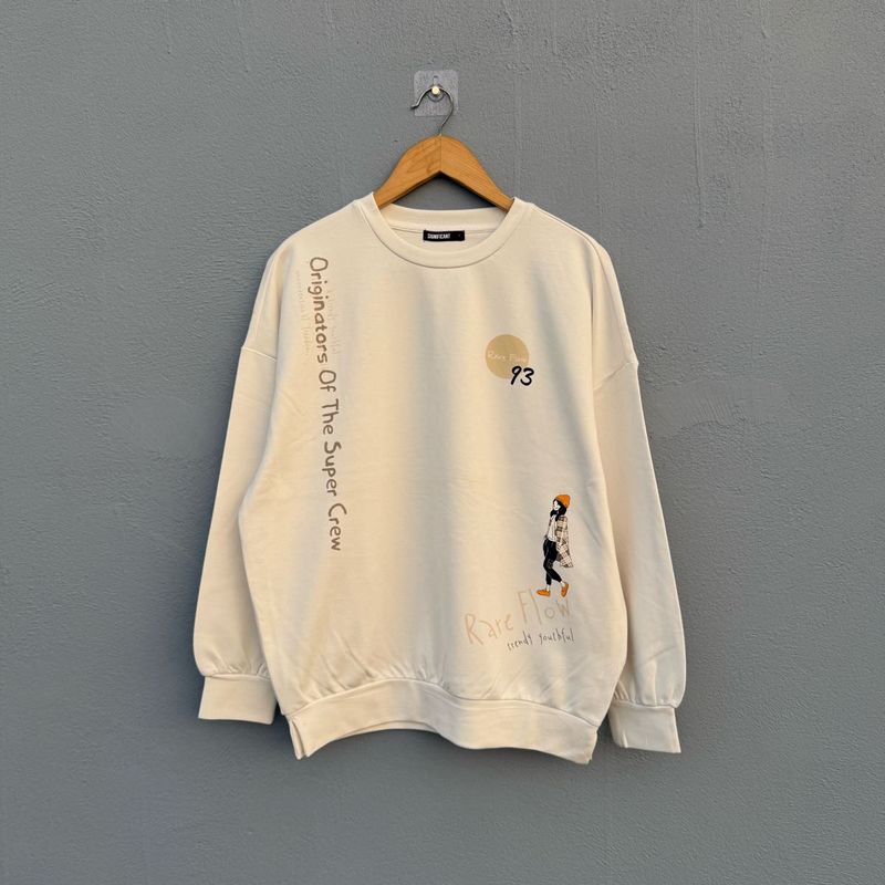 White Graphic Sweatshirt