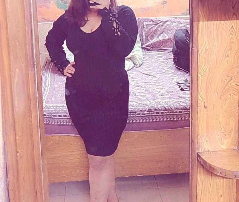 Black Bodycon Mini Dress