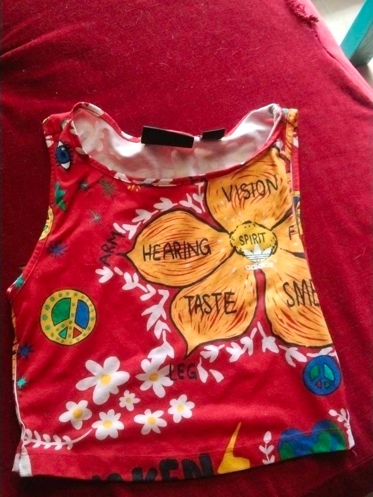 Adidas Floral Print Tank Top