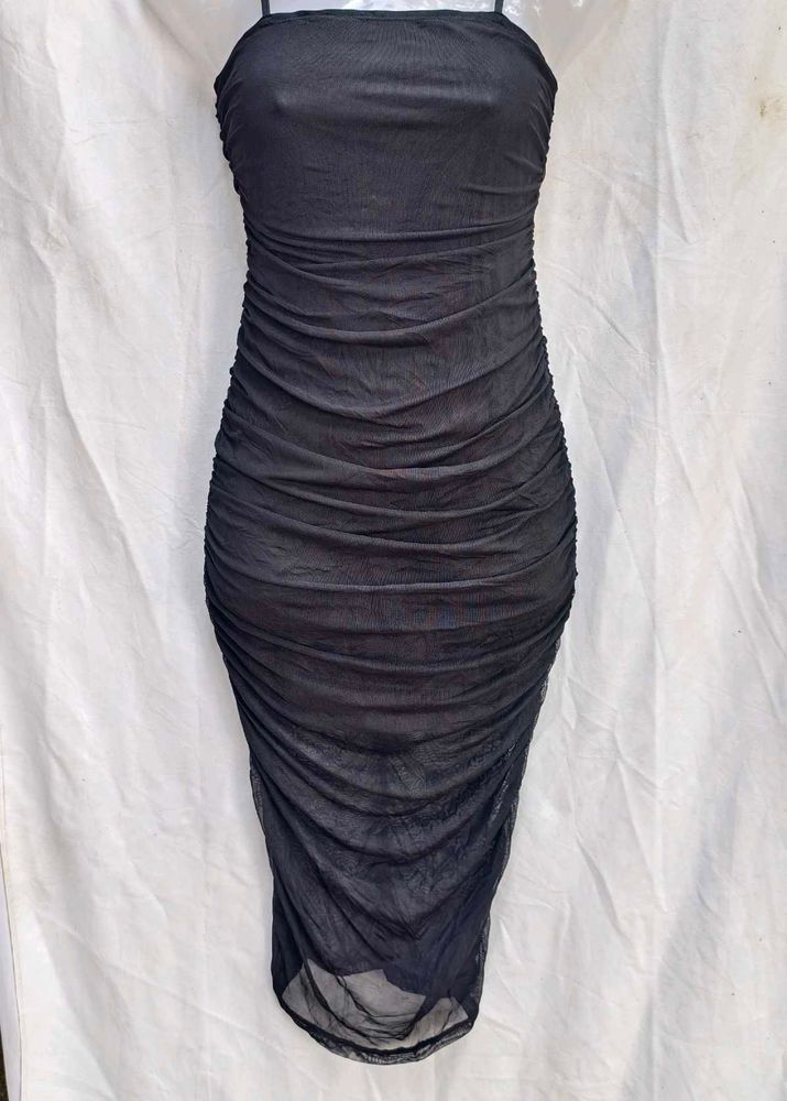 I. Black Bodycon Mini Dress