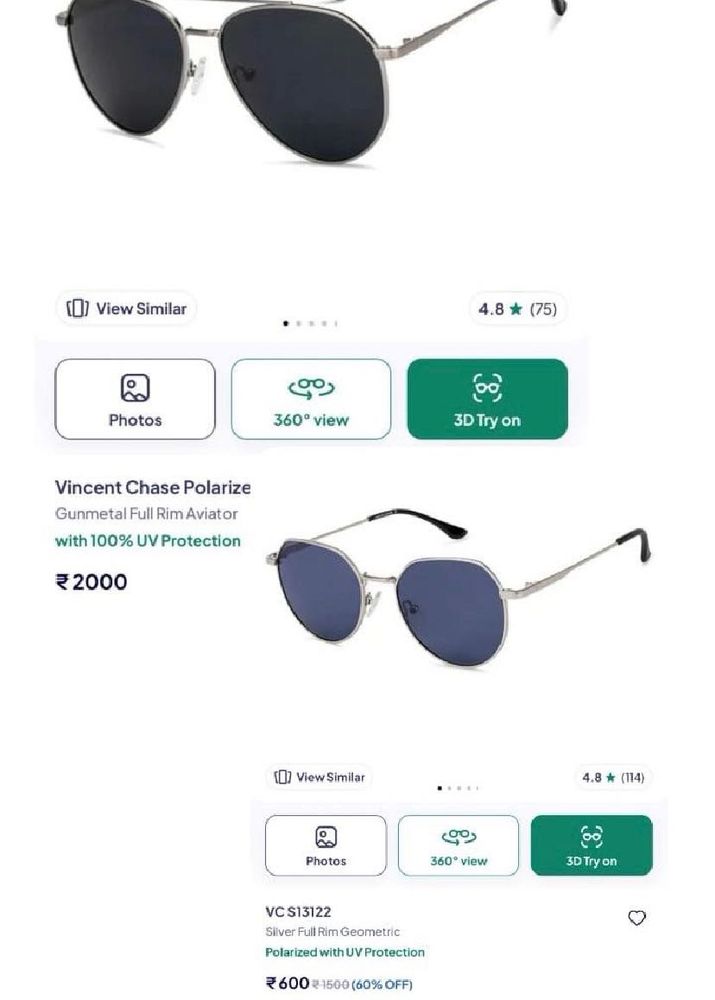 Combo Vincent Chase Aviator Sunglasses