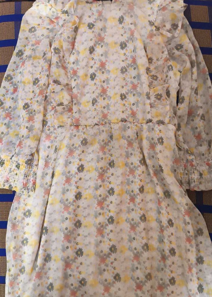 Floral Print Mini Dress