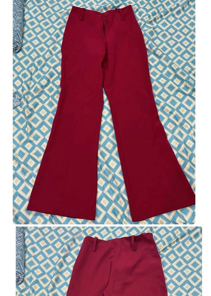 Red Bellbottom Pants