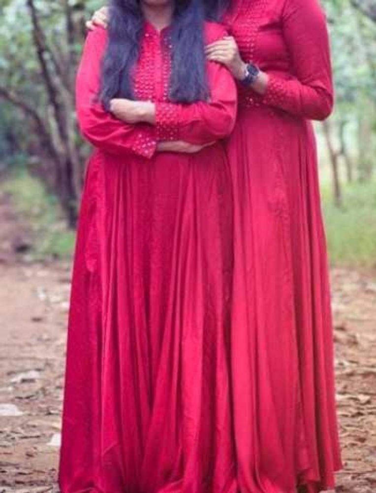 Elegant Red Ethnic Gown