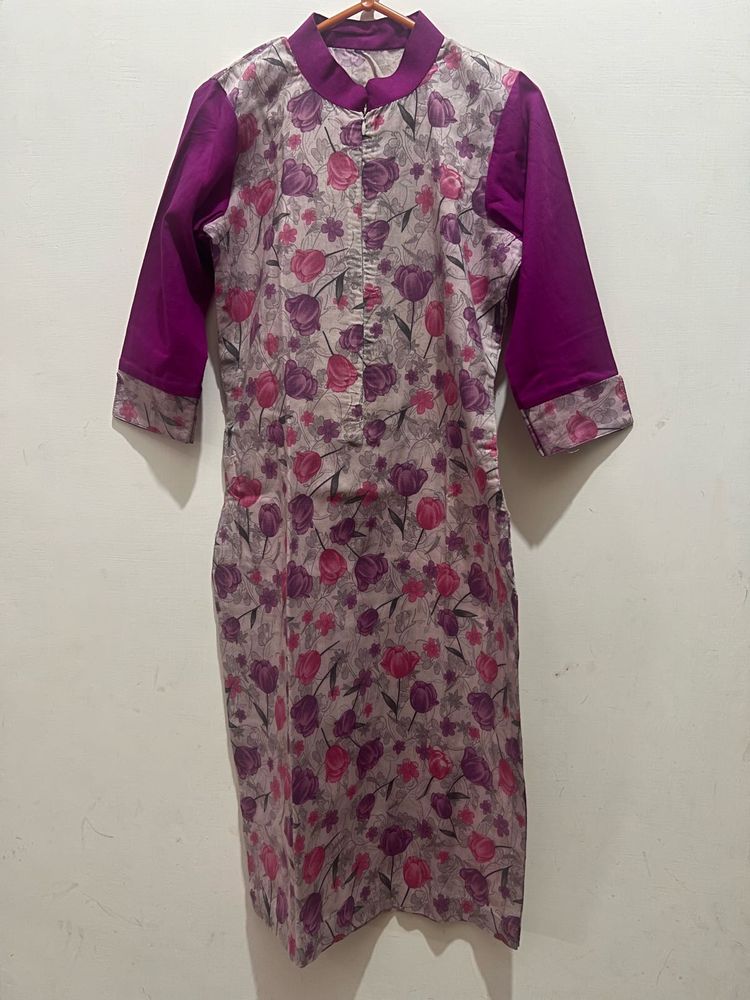 Floral Print Kurta Set