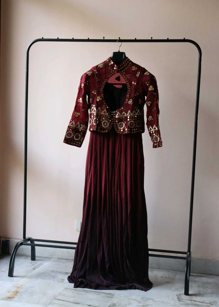 Ombre Gown with Jacket