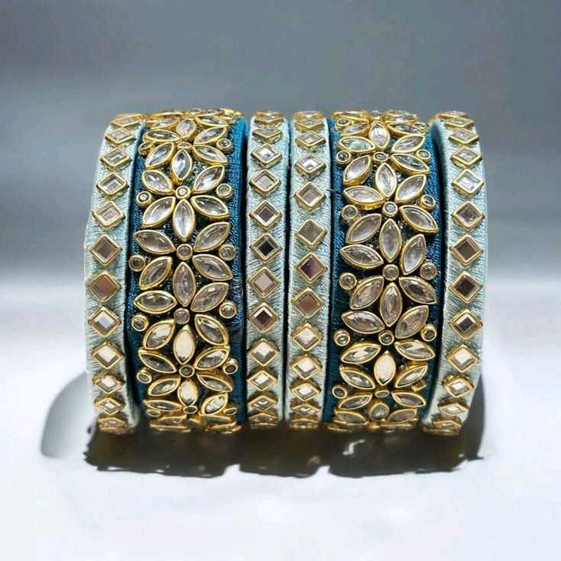 Elegant Kundan Bangles