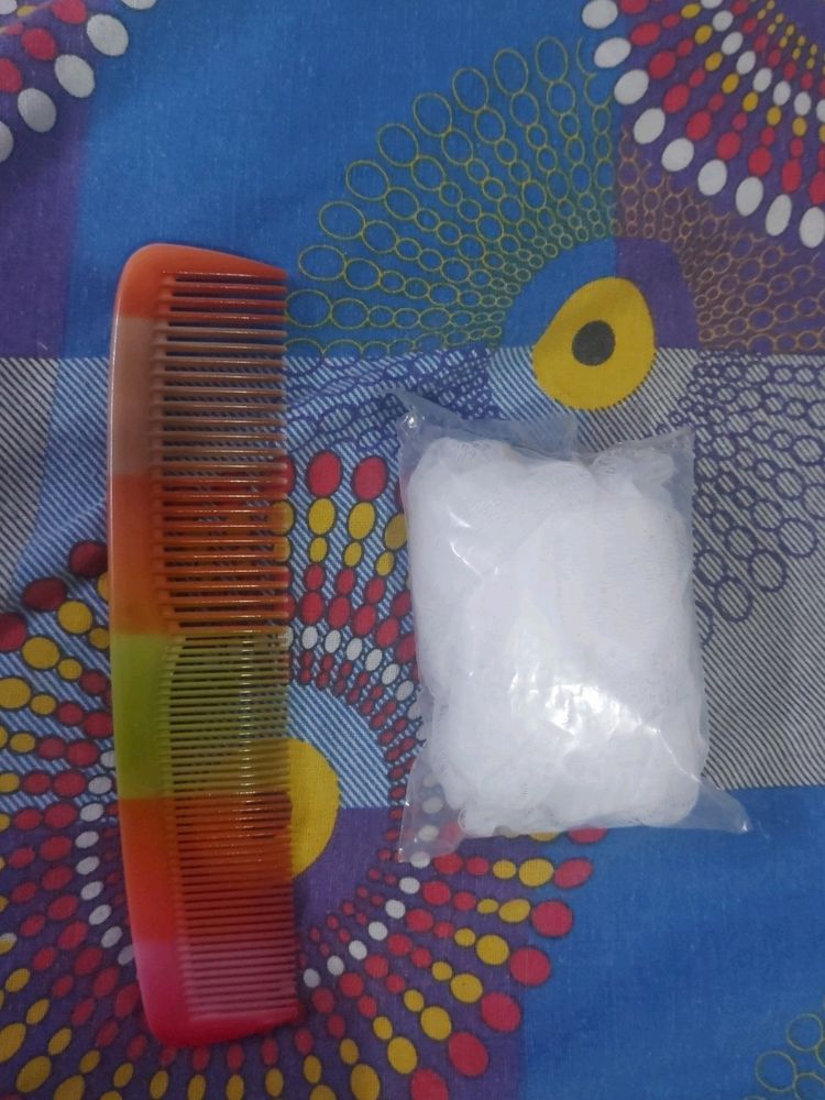 Set Of Comb And Loofah(both new Without Tag)