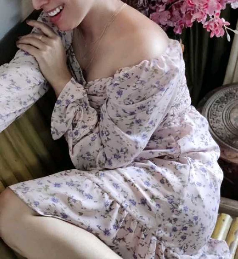 Heart Neck Beautiful Dress