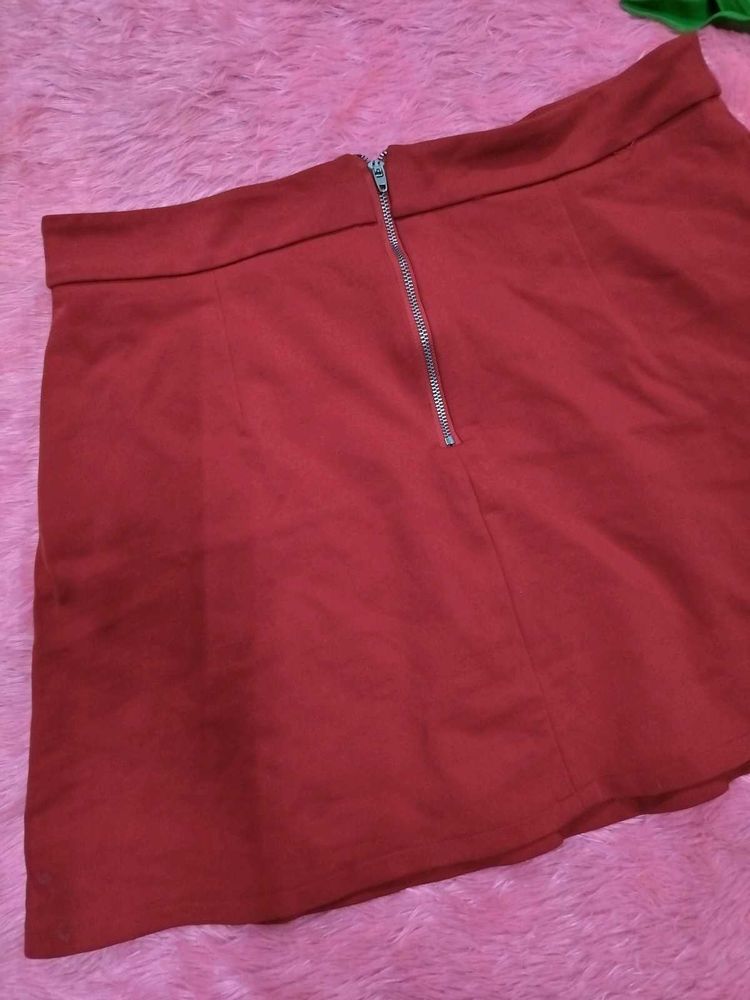 Red Mini Skirt
