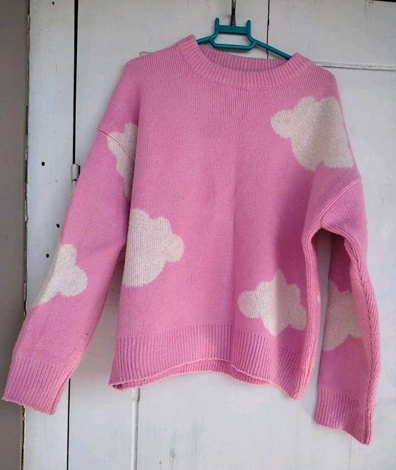 Pinterest Cloud Printed Sweater