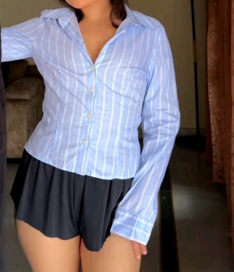 Blue Stripped Shirt🌀(Unused)