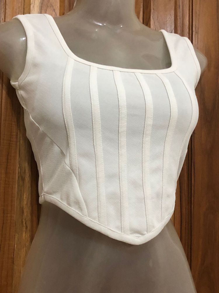 White Corset Top