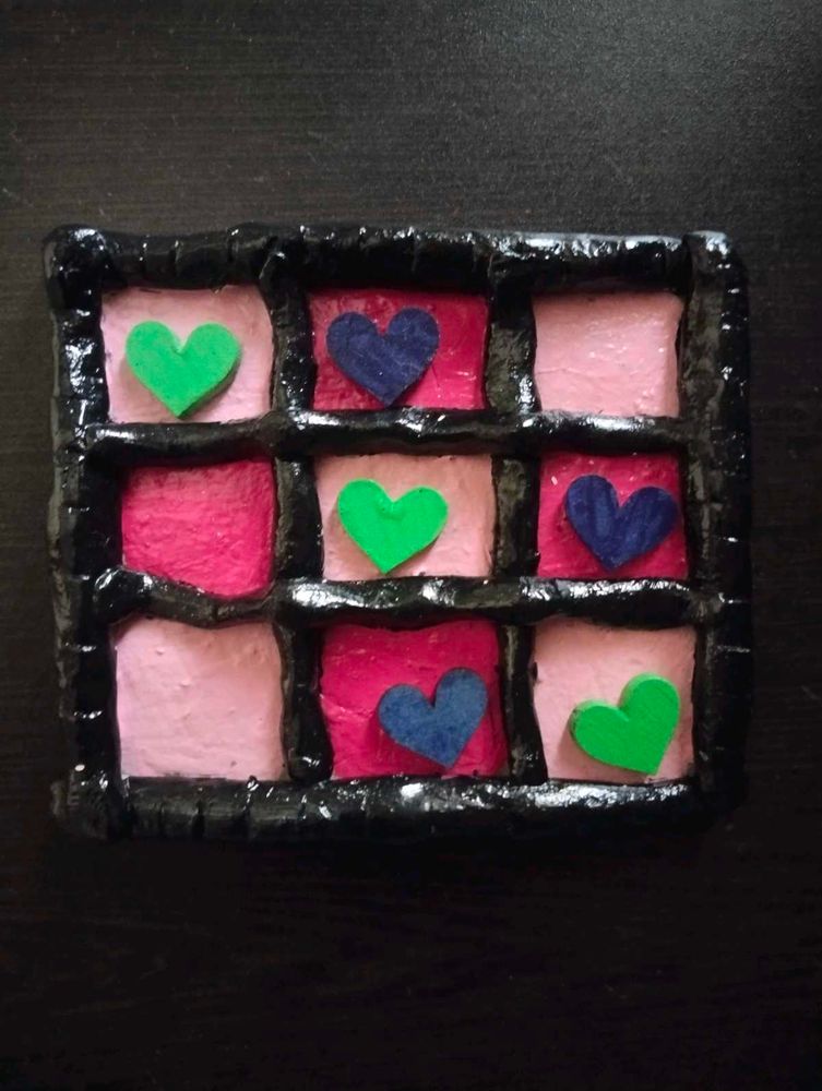 Heart Tic-Tac-Toe Dish