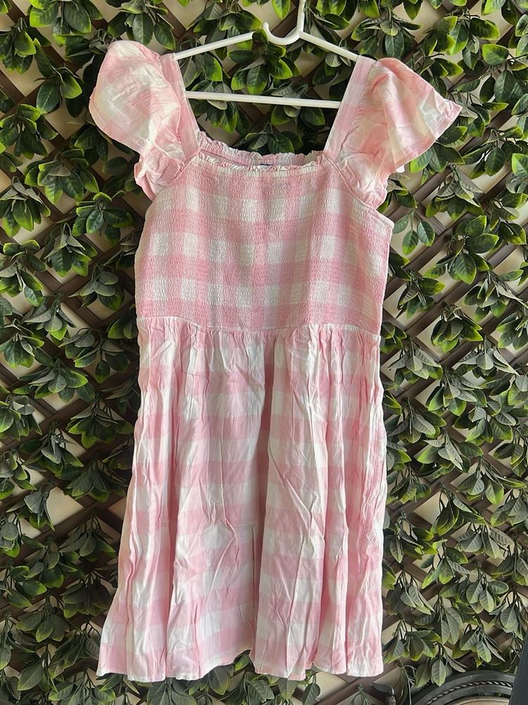 Pink Gingham Sundress