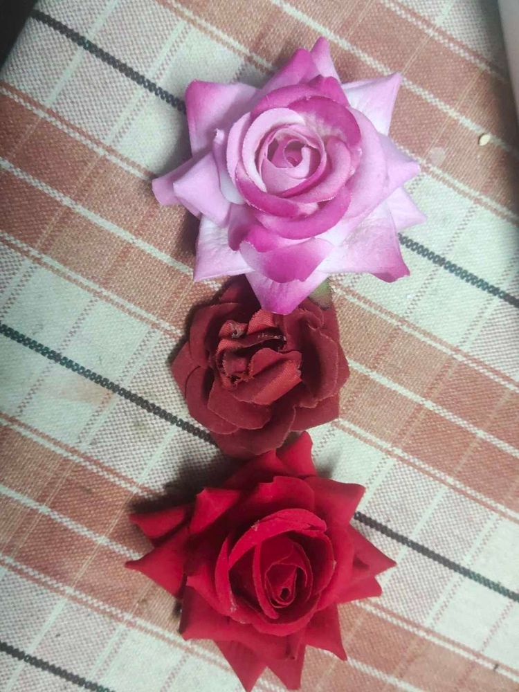 Set of 3 Artificial Roses