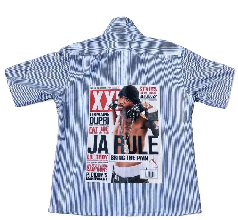 Ja Rule Striped Button-Down Shirt