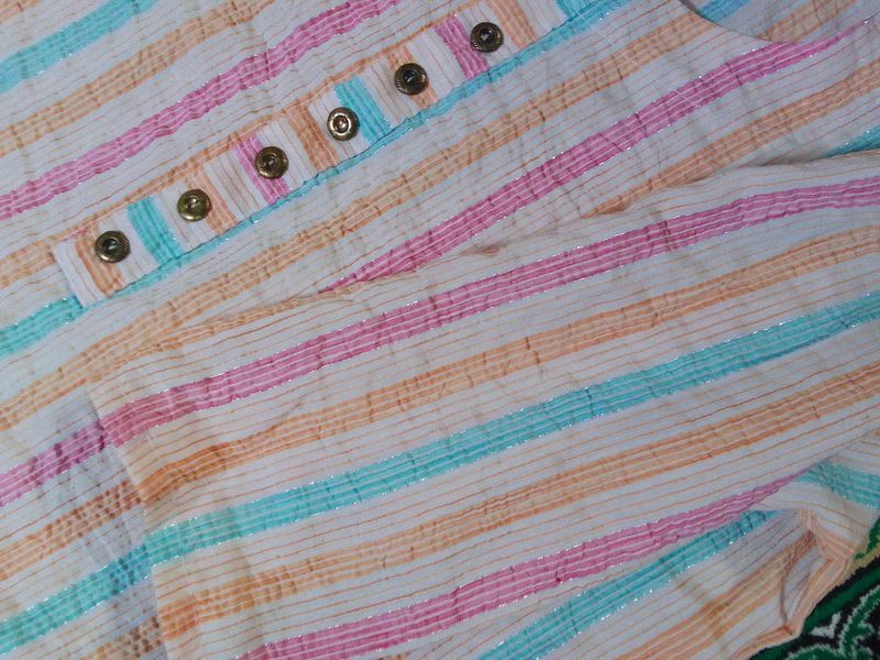 Striped Button-Up Top