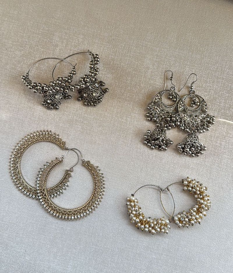 4 Sets Of Jhumkas 🤍