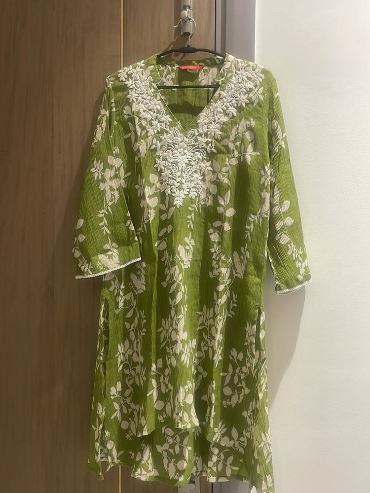 Green Floral Embroidered Cod Set
