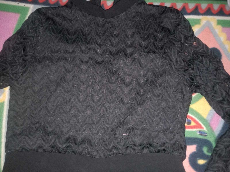 Elegant Black Lace Top