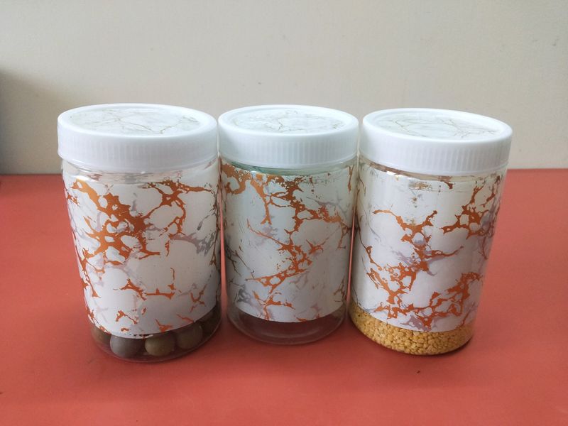 3 Plastic Containers each With 250g Capacity