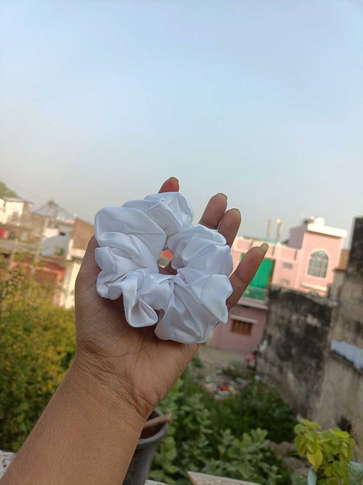 White Scrunchie