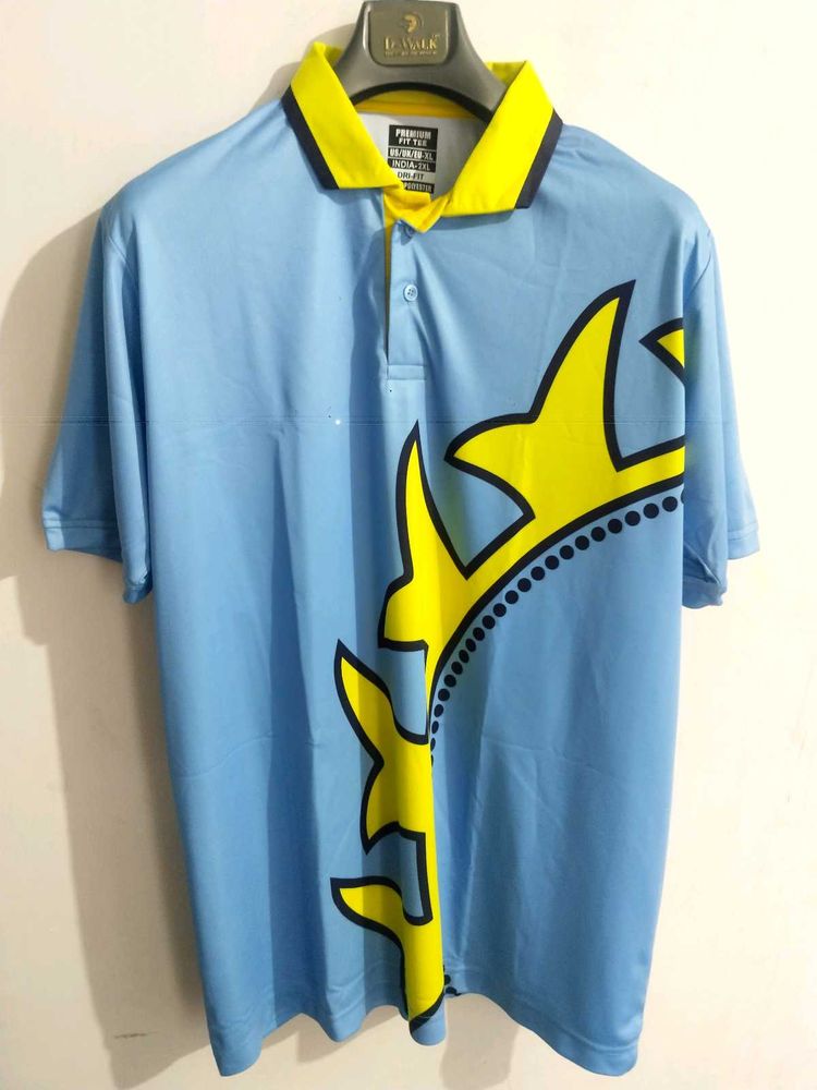 Stylish Blue Printed T-Shirt