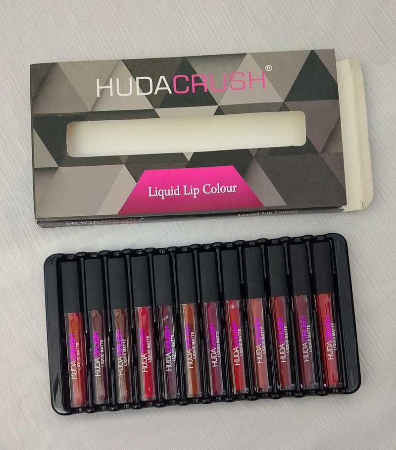 HUDA CRUSH Lipsticks Pack Of - 12