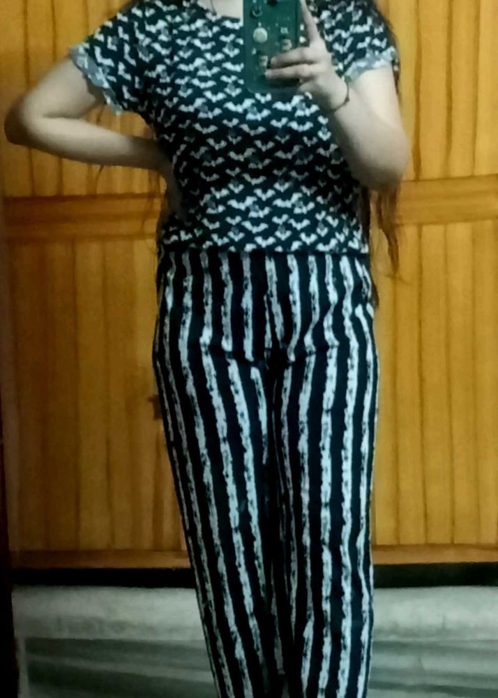 Black N White Co Ord Set