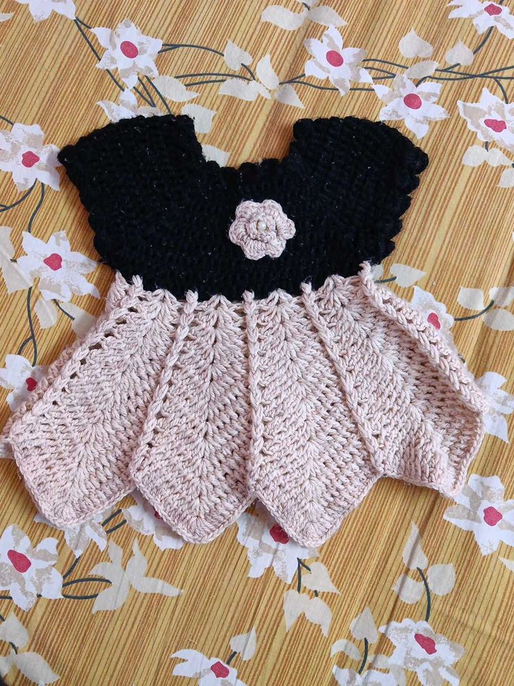 Crochet Baby Frock Sweater