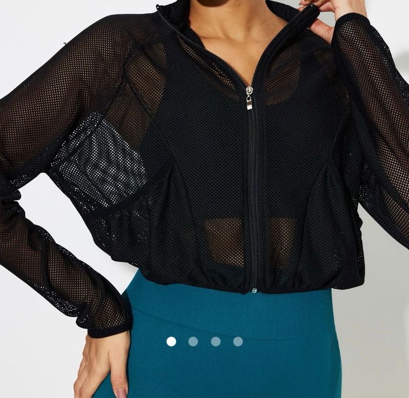 Savana Mesh Crop Sports Jacket- New With Tag-S