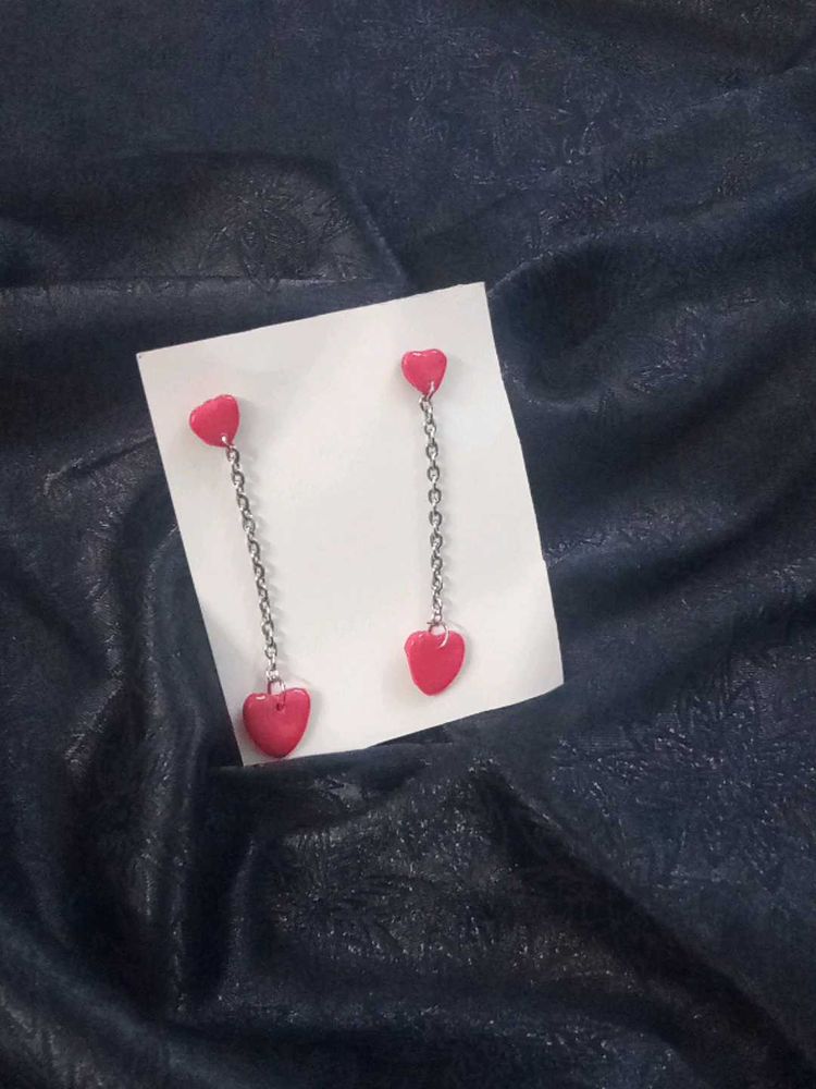 Heart Drop Earrings