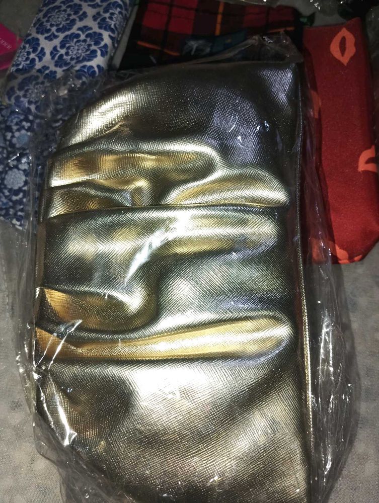 Estee Lauder Diwali Edition Golden Pouch ClutchBag