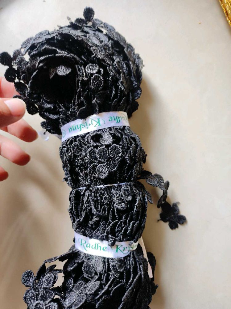 Black Flower Lace