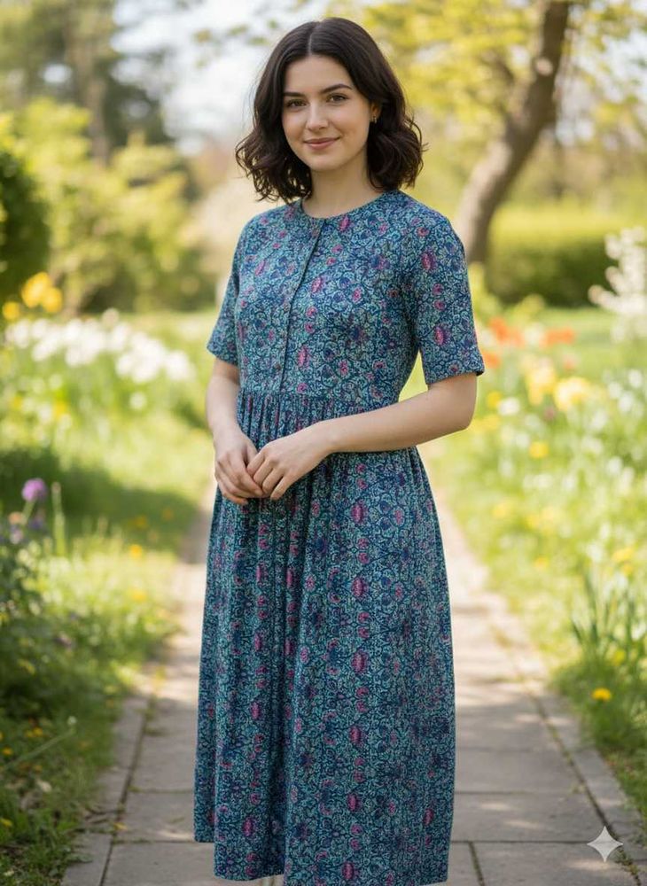 Floral Print Midi Dress