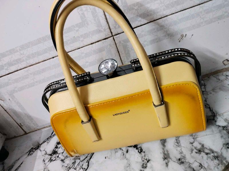 Ladyqueen Embellished Top Handle Bag